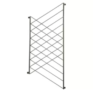 image of Ivyline Outdoor Linear Trellis Zinc H100cm W48cm