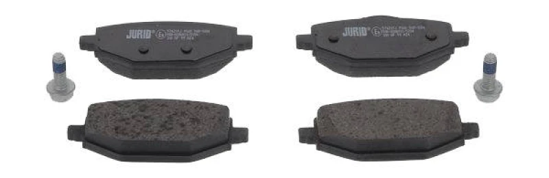Image of JURID 574219J Brake pad set not prepared for wear warning indicator, without accessories Brake Pad Set,disc brake (402)