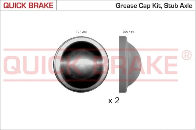 Image of QUICK BRAKE Cap, wheel bearing QUICK BRAKE 9829K