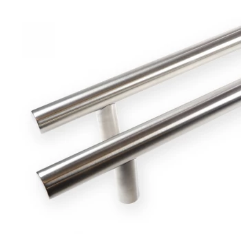 Image of LocksOnline Guardsman Satin Stainless Steel Back to Back Door Pull Handle