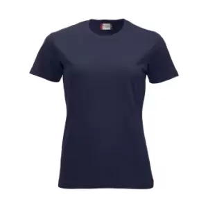 Image of Clique Womens/Ladies New Classic T-Shirt (XS) (Dark Navy)