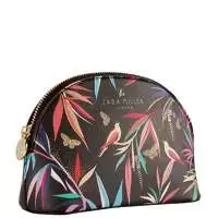 Image of SARA MILLER Bamboo Small Cosmetic Bag - Black