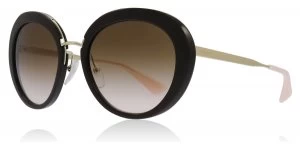 image of Prada 16QS Cinema Sunglasses Brown and Gold DHO0A6