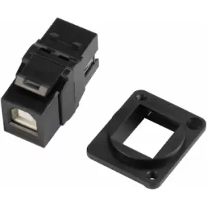 Image of KCUABDpm d universal, usb a female to b female through coupler - Tuk Ltd