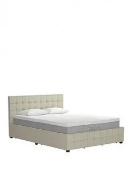 Image of Cosmoliving Elizabeth Velvet King Bed With Storage