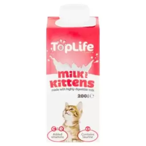 Image of TopLife Lactose Reduced Cows Milk for Kittens, 200ml