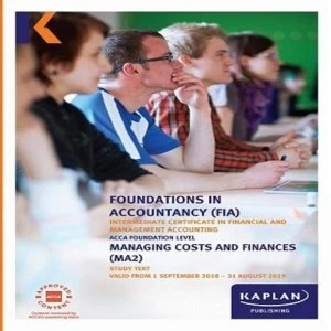 Image of MA2 - MANAGING COSTS AND FINANCE - STUDY TEXT - STUDY TEXT Paperback / softback 2018