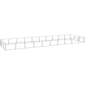 Image of Vidaxl - Dog Kennel Silver 30 m² Steel Silver