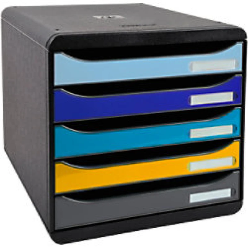 Image of Exacompta Big Box Plus Bee Blue - Assorted Colours - New