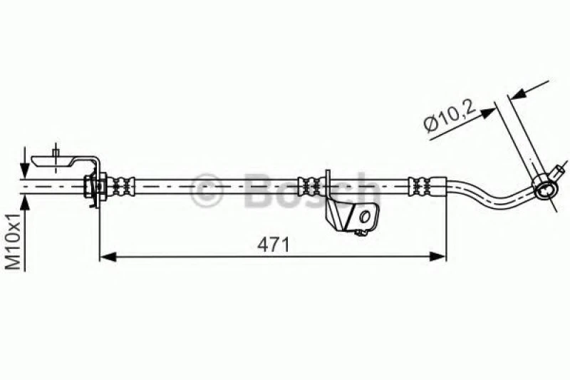 Image of Bosch 1 987 481 716 Brake Hose Brake Hose (83)