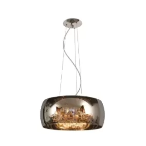 Image of Pearl Modern Pendant Light - Ø50cm - 6xG9 - Chrome