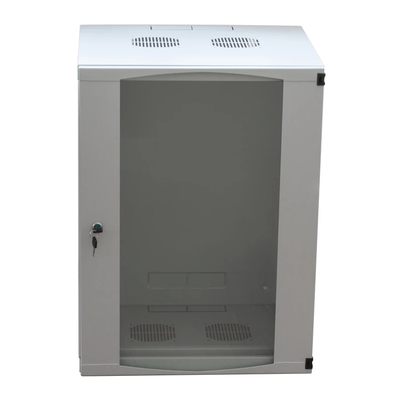 Image of LogiLink W12F64G rack cabinet 12U Wall mounted rack Grey