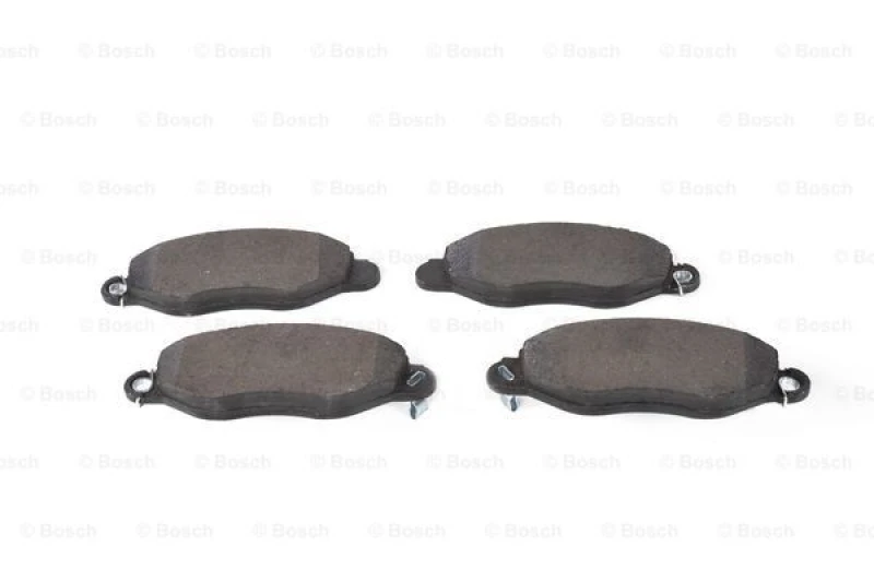 Image of Bosch 0 986 494 037 Brake pad set with integrated wear warning contact, with anti-squeak plate Brake Pad Set,disc brake (402)