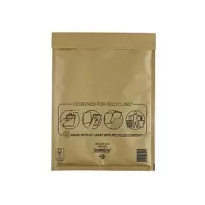 Image of Mail Lite Bubble Postal Bag Gold G4-240x330 Pack of 50 101098096