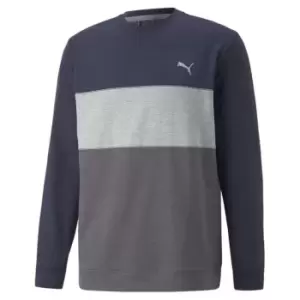 Puma Colourblock Crewneck Mens - Blue