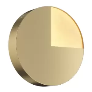 image of Jupiter Modern Integrated LED Wall Lamp Brass, 3000K