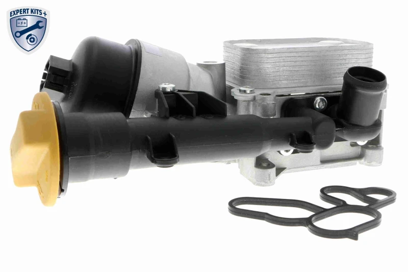 Image of VEMO V40-60-2109 Oil Cooler EXPERT KITS + with gasket/seal, with pressure switch Oil Cooler,engine oil (469)