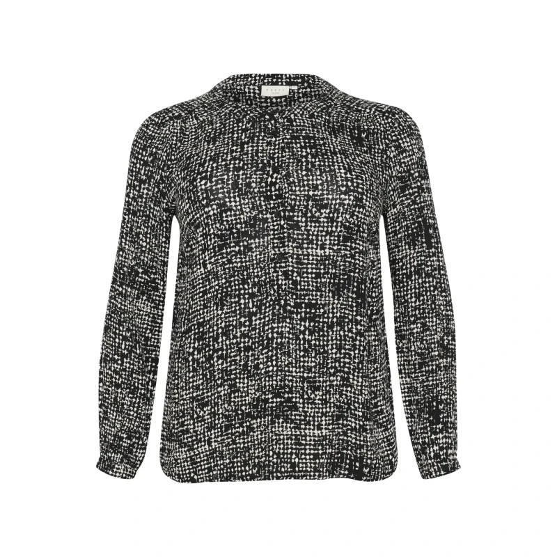 Image of KAFFE Curve Womens blouse KAFFE Curve Mila Ami Noir Female 46