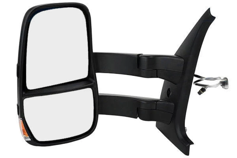 Image of JOHNS 40 43 37-50 Wing mirror Left, black, for manual mirror adjustment Outside Mirror (50)