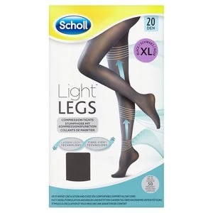 Image of Scholl Light Legs Black 20 Den Extra Large
