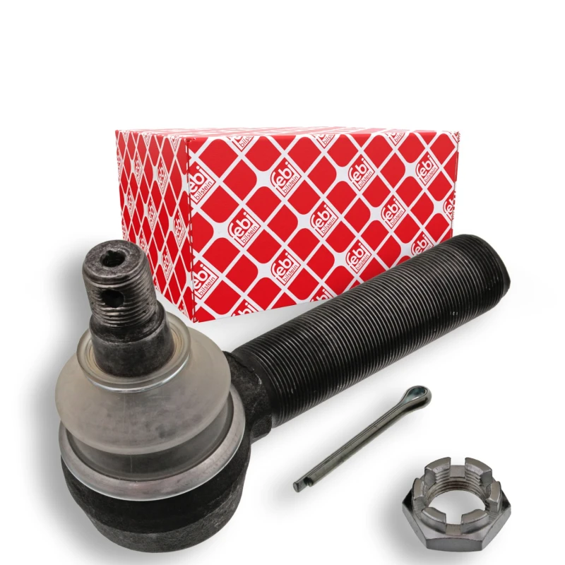 Image of FEBI BILSTEIN 39389 Track rod end Front Axle Right, with crown nut Tie Rod End (914)