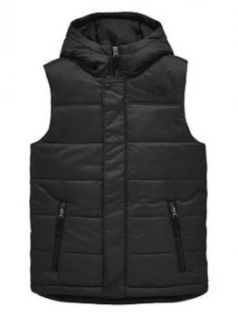 Image of The North Face Boys Harway Hooded Vest Black Size L13 14 Years