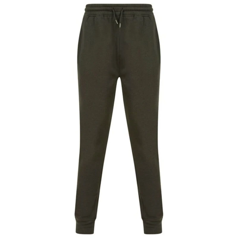 Image of Tombo Athleisure Jogging Bottoms in Dark Olive Size: XS Dark Olive Unisex XS