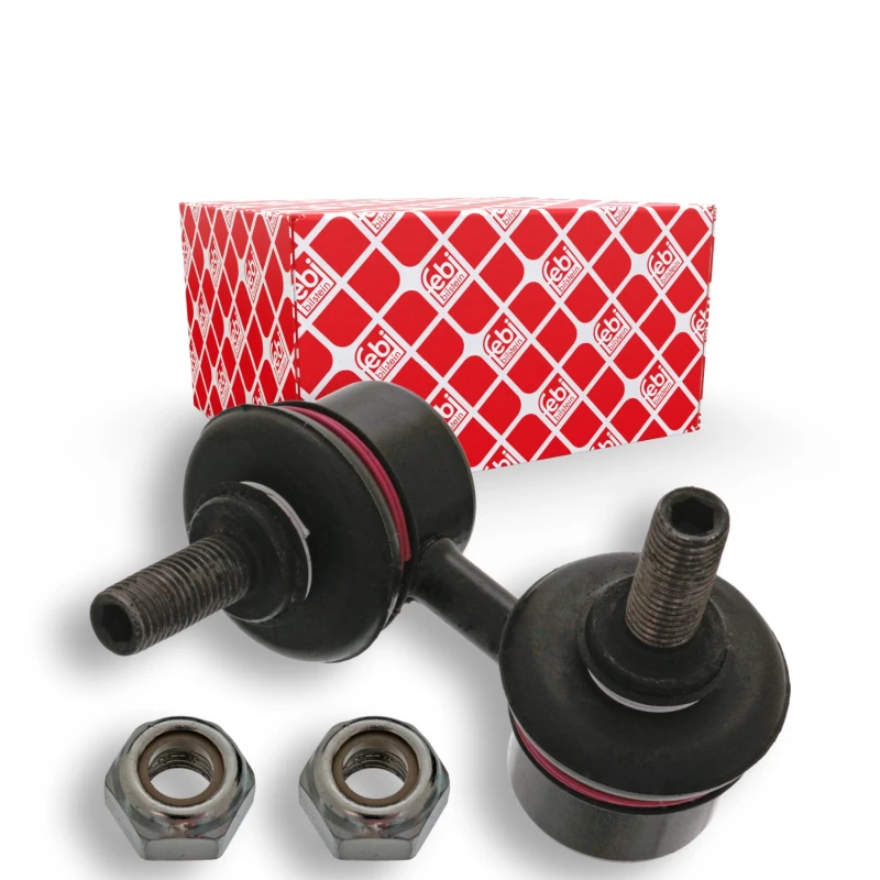 Image of FEBI BILSTEIN 41680 Anti-roll bar link Front Axle Left Steel Link Stabiliser (3229)