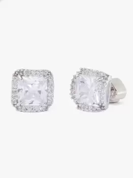 Image of That Sparkle Princess Cut Large Studs - "Clear/Silver" - One Size