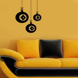 Image of OBSNOEL-18 Black Decorative Wall Sticker