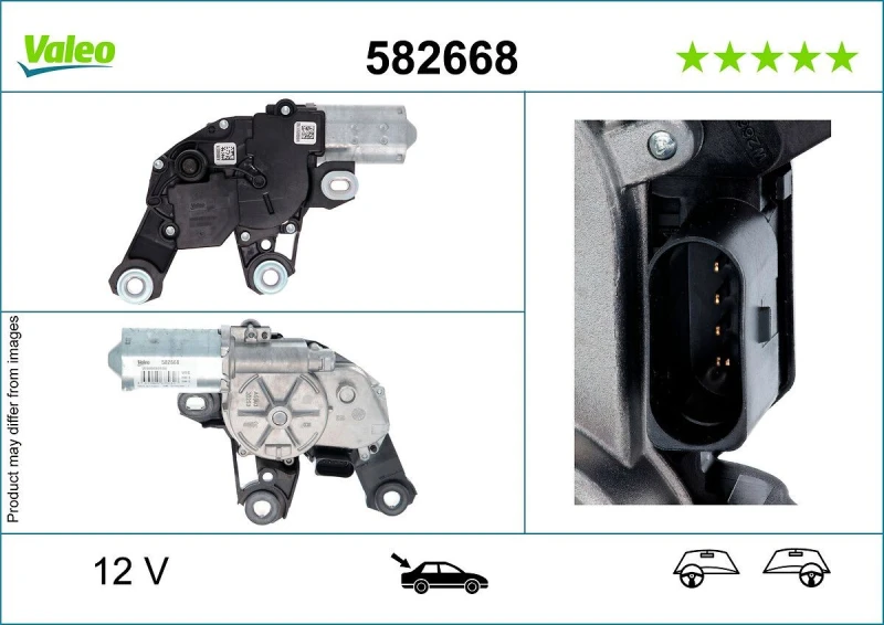 Image of Wiper motor VALEO 582668