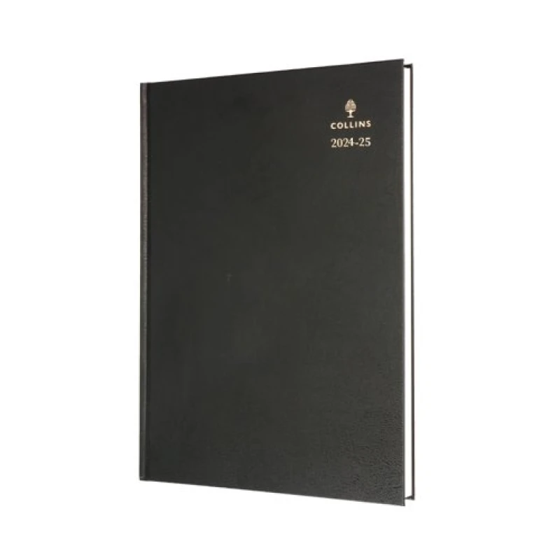Image of Collins Academic Diary Day Per Page A4 Black 2025-2026 44MBLK25