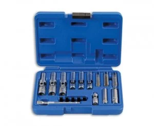 image of Genuine Laser Tools 6424 Specialist Thin Walled Glow Plug Socket Set 18pc