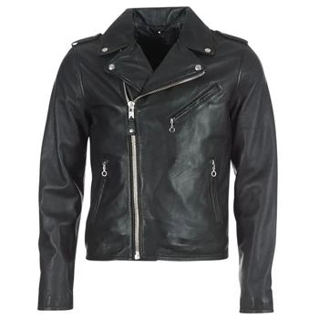 image of Schott LEVOQ mens Leather jacket in Black - Sizes S,M,L,XL