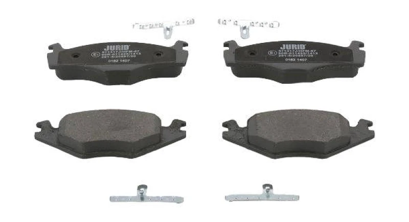 Image of JURID 571317J Brake pad set not prepared for wear warning indicator, with accessories Brake Pad Set,disc brake (402)