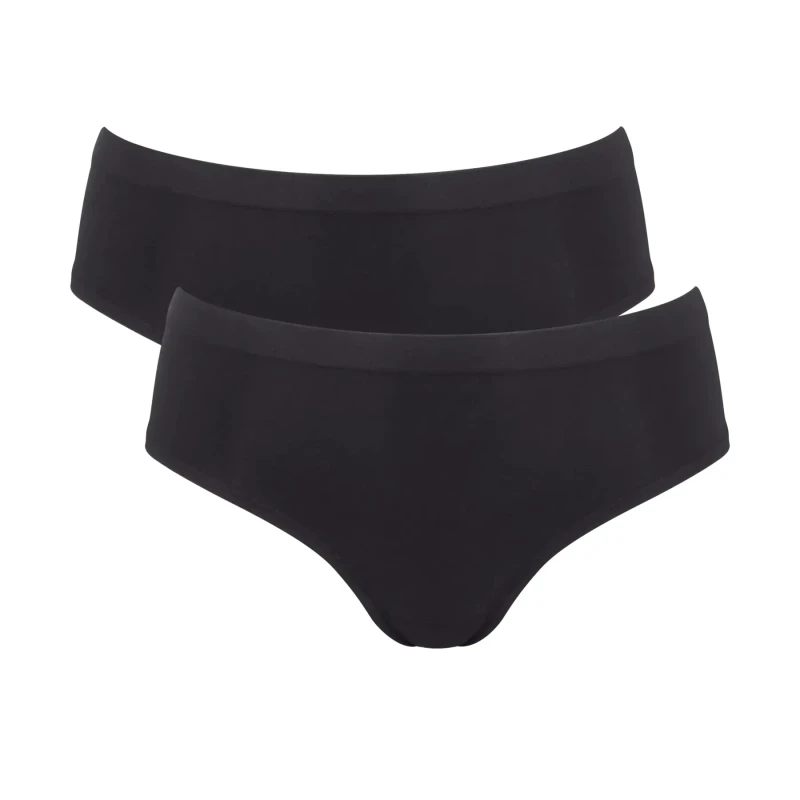 Image of Sloggi Pack of 2 Go Sense Shorts Black Polyamide XL