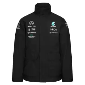 Image of 2022 Mercedes Team Rain Jacket (Black)