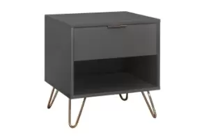 Image of Birlea Arlo 1 Drawer Bedside Charcoal
