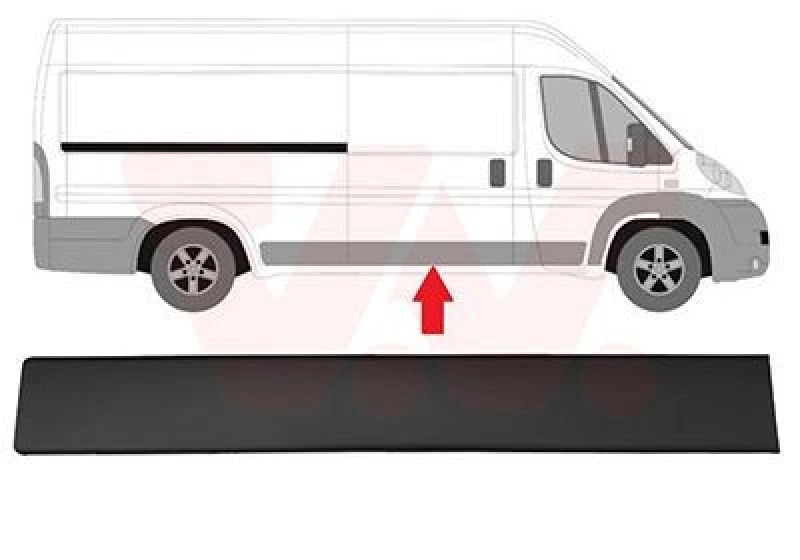Image of VAN WEZEL Trim / Protective Strip, sidewall VAN WEZEL 4064408