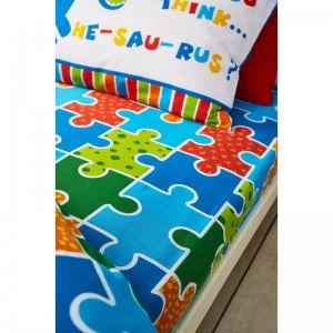 Image of Dino Saw Fitted Sheet