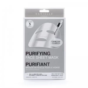 image of Danielle Creations Pack of 5 Charcoal Face Masks