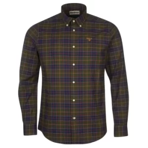 Image of Barbour Mens Helmside Tailored Shirt Classic Tartan Medium
