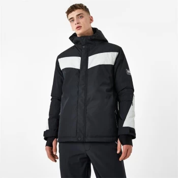 image of Jack Wills Hooded Zip Ski Jacket - Black