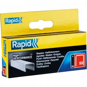 Image of Rapid Type 53 Galvanised Staples 12mm Pack of 2500