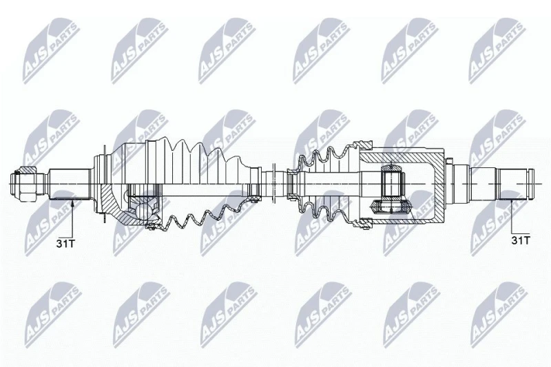 Image of NTY Drive shaft NTY NPW-MZ-040