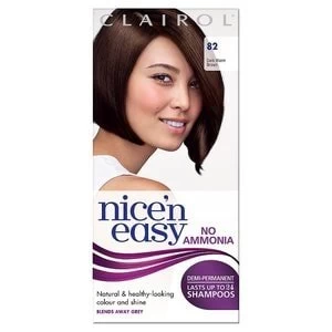 Image of Nice n Easy No Ammonia Hair Dye Dark Warm Brown 82 Brunette