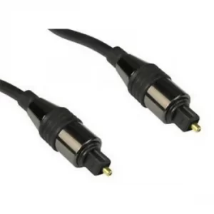 Image of TOSLINK Digital Optical (M) to Digital Optical (M) 1m Black OEM Cable