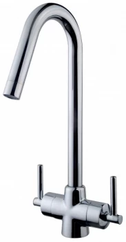 image of Wickes Nyos Mono Mixer Kitchen Sink Tap Chrome