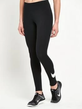 image of Nike Club Legging Logo 2 - Black, Size XL, Women