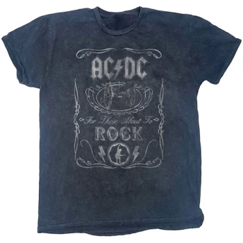 Image of AC/DC - Cannon Swig Unisex Large T-Shirt - Black